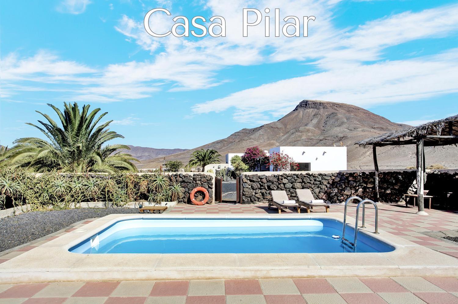 Casa Pilar, Aurora Y Tarabilla En Finca Ecologica Тегитар Экстерьер фото