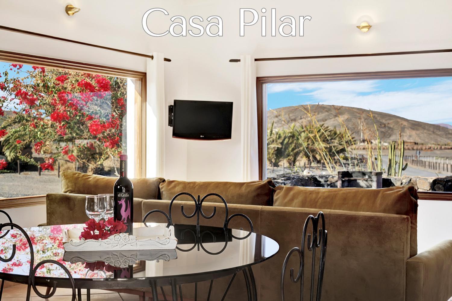 Casa Pilar, Aurora Y Tarabilla En Finca Ecologica Тегитар Экстерьер фото